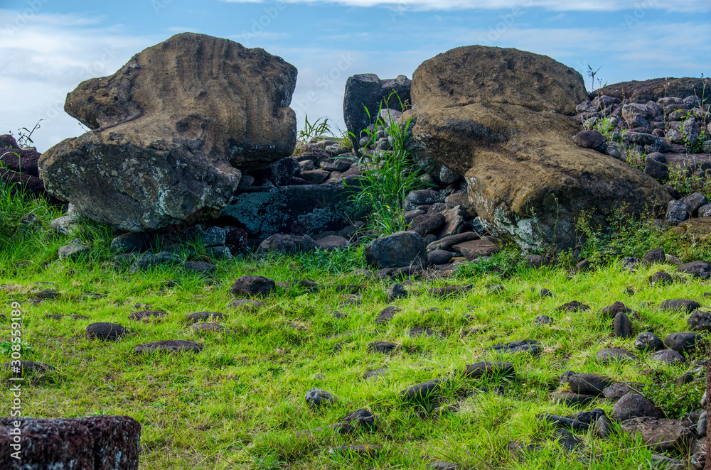Chile - Rapa Nui or Easter Island - Vinapu - Ahu Vinapu Chile - Rapa Nui or Easter Island - Vinapu - Ahu Vinapu