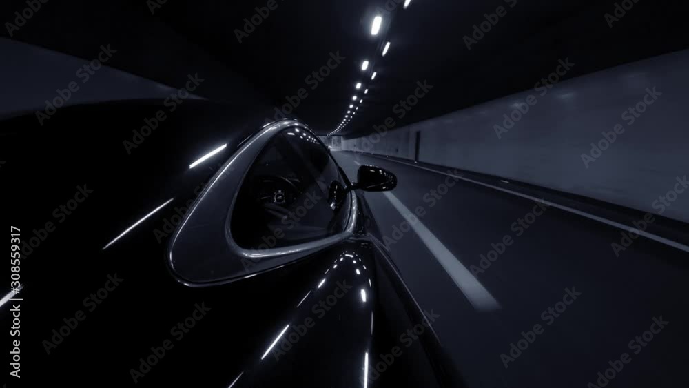 Time Lapse POV View of Automobile Vehicle Moving Busy Trough Rush Hour Traffic
