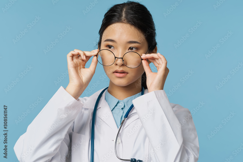 portrait of a doctor with stethoscope portrait of a doctor with stethoscope