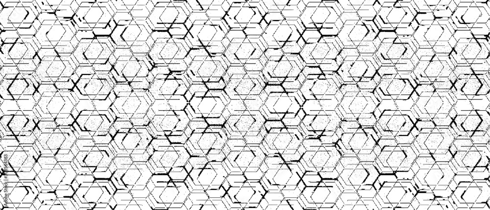 Rough, irregular texture composed of monochrome geometric elements. Overlay distressed grunge background. Abstract vector illustration. Isolated on white background. EPS10 Rough, irregular texture composed of monochrome geometric elements. Overlay distressed grunge background. Abstract vector illustration. Isolated on white background. EPS10