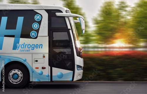 фотографія Hydrogen Fuel cell bus with zero emissions