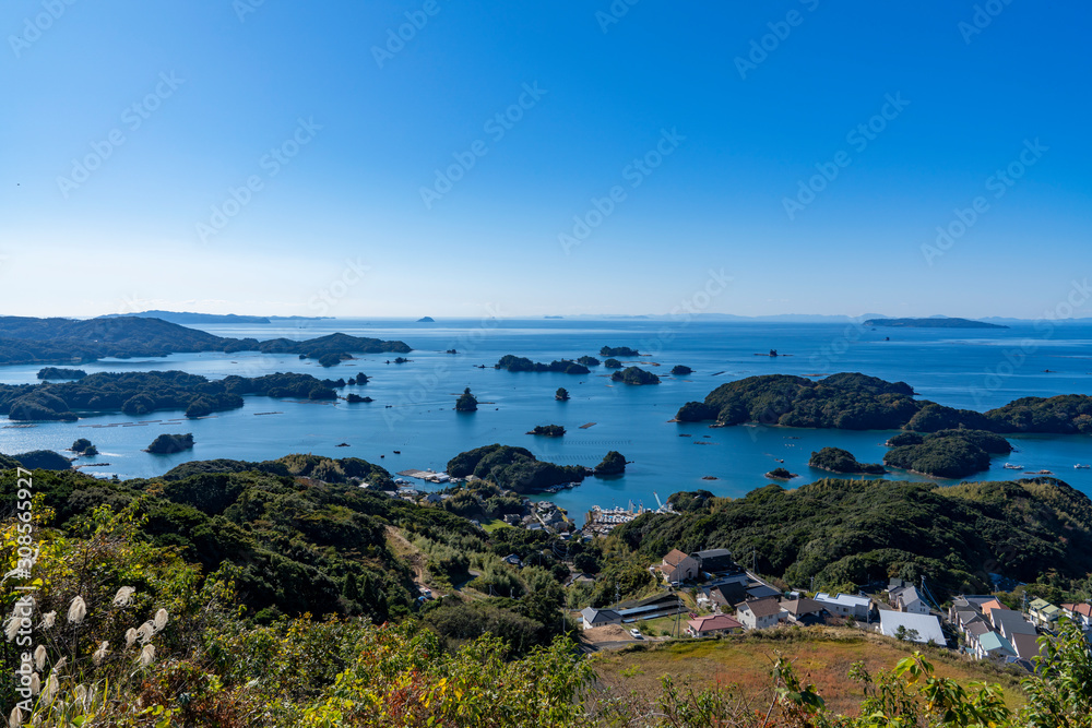 [長崎県]九十九島の風景（石岳展望台）