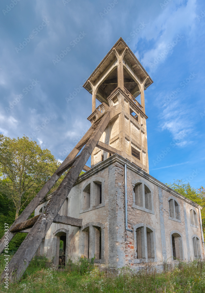 Ronchamp, France - 10 11 2019: Well St. Mary