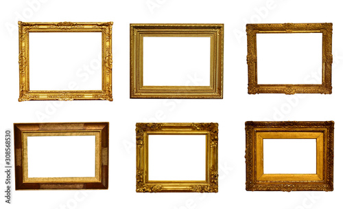 Wallpaper Mural antique isolated golden frame pictures Torontodigital.ca