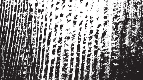 Black and white vintage grunge futuristic background. Suitable to create unique overlay textures with the effect of scratching, breaking, antiquity and old materials.
