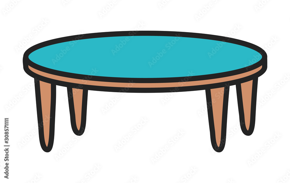 wooden blue table furniture decoration icon wooden blue table furniture decoration icon