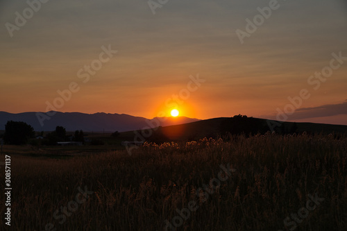 Sonnenuntergang in Wyoming