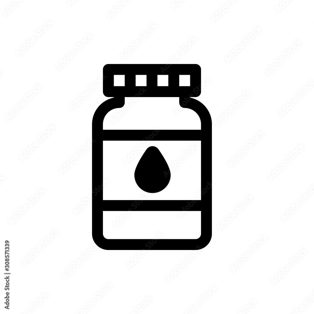 Ink bottle icon, vector illustration. Flat design style. vector ink bottle icon illustration isolated on white background, ink bottle icon Eps10. ink bottle icons graphic design vector symbols.