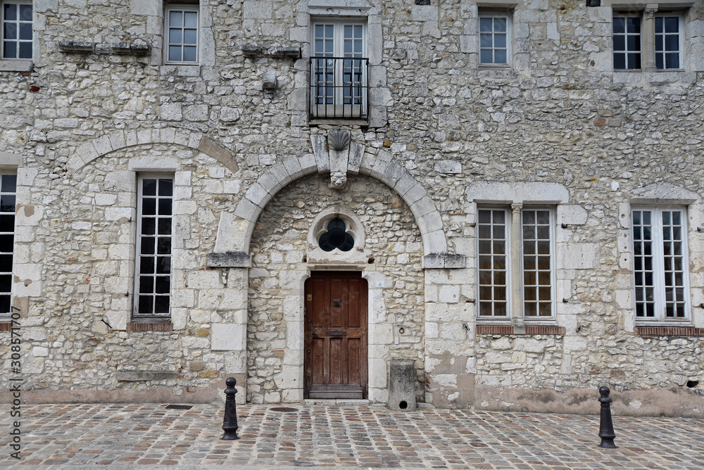 Tür in Provins, Frankreich
