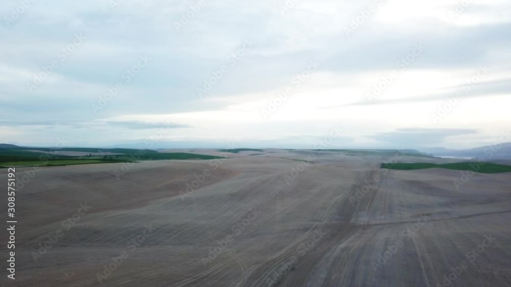 Aerial View Of Wheat Fields And Green Fields Aerial View Of Wheat Fields And Green Fields