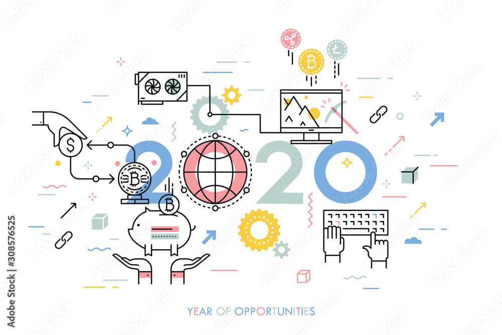 2020 Year of Opportunities Concept 2020 Year of Opportunities Concept
