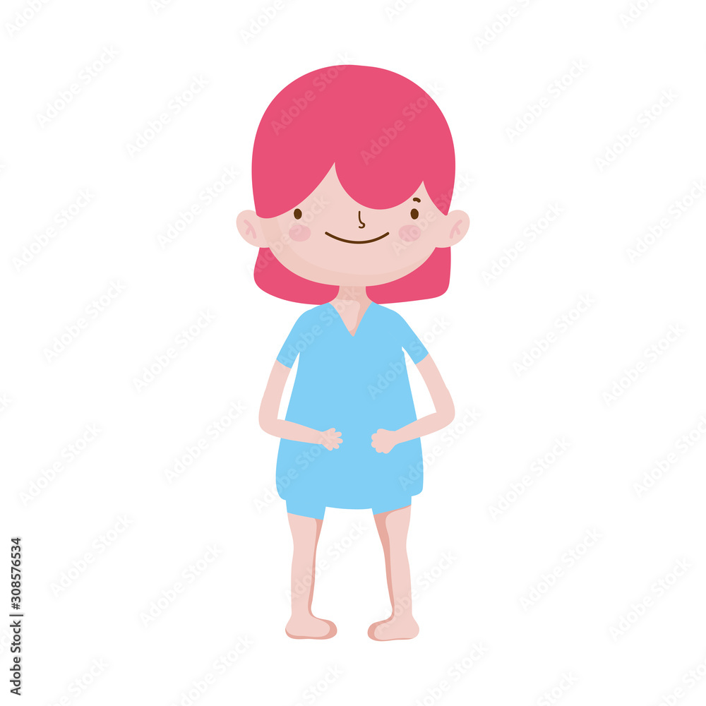 cute little boy cartoon character design