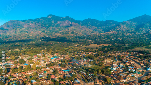 Aerial view of the mount Uluguru in Morogoro. photo