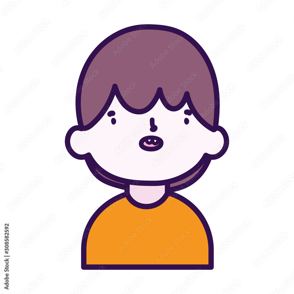 cute little boy cartoon character portrait cute little boy cartoon character portrait