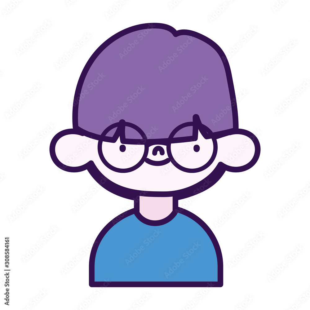 cute little boy cartoon character portrait cute little boy cartoon character portrait