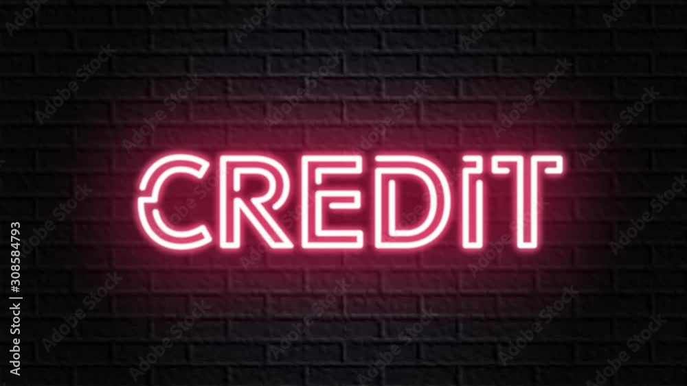 red neon video animation credit red neon video animation credit