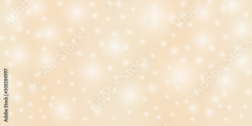 Soft gold vector background with snow - pattern design element.