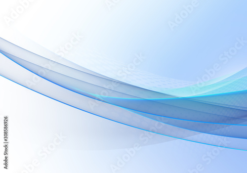 Abstract background waves. White and blue abstract background