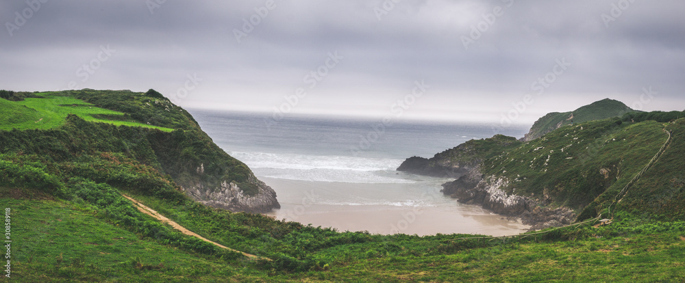 Coast of northern Spain, Camino del Norte, Llanes Coast of northern Spain, Camino del Norte, Llanes