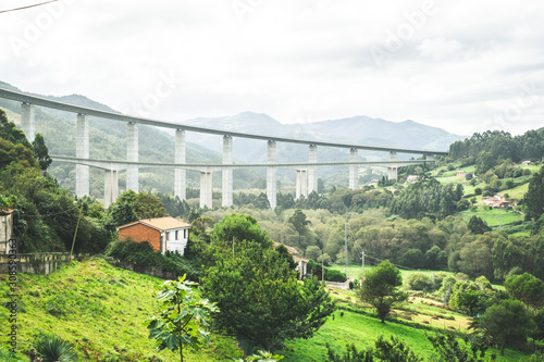 Artedo, Cudillero, Asturias, Spain. Highway. photo