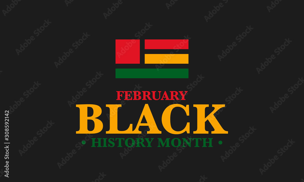 Black History Month. African American History. Celebrated annual. In February in United States and Canada. In October in Great Britain. Poster, card, banner, background. Vector illustration