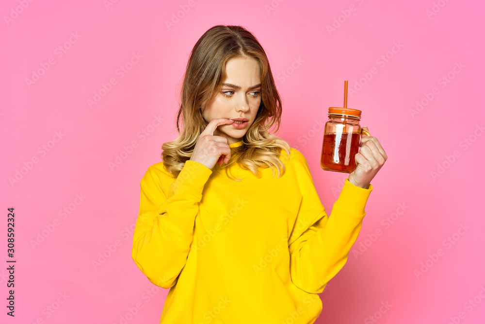 woman with gift woman with gift
