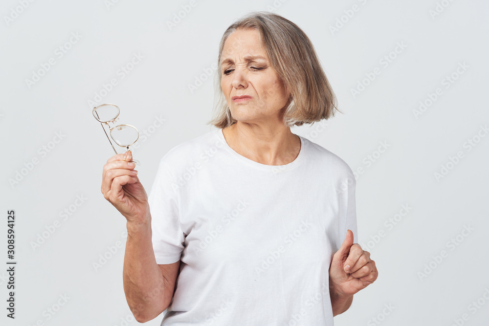 woman with a glass of water
