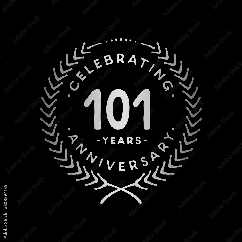 101 years design template. 101st vector and illustration. 101 years design template. 101st vector and illustration.