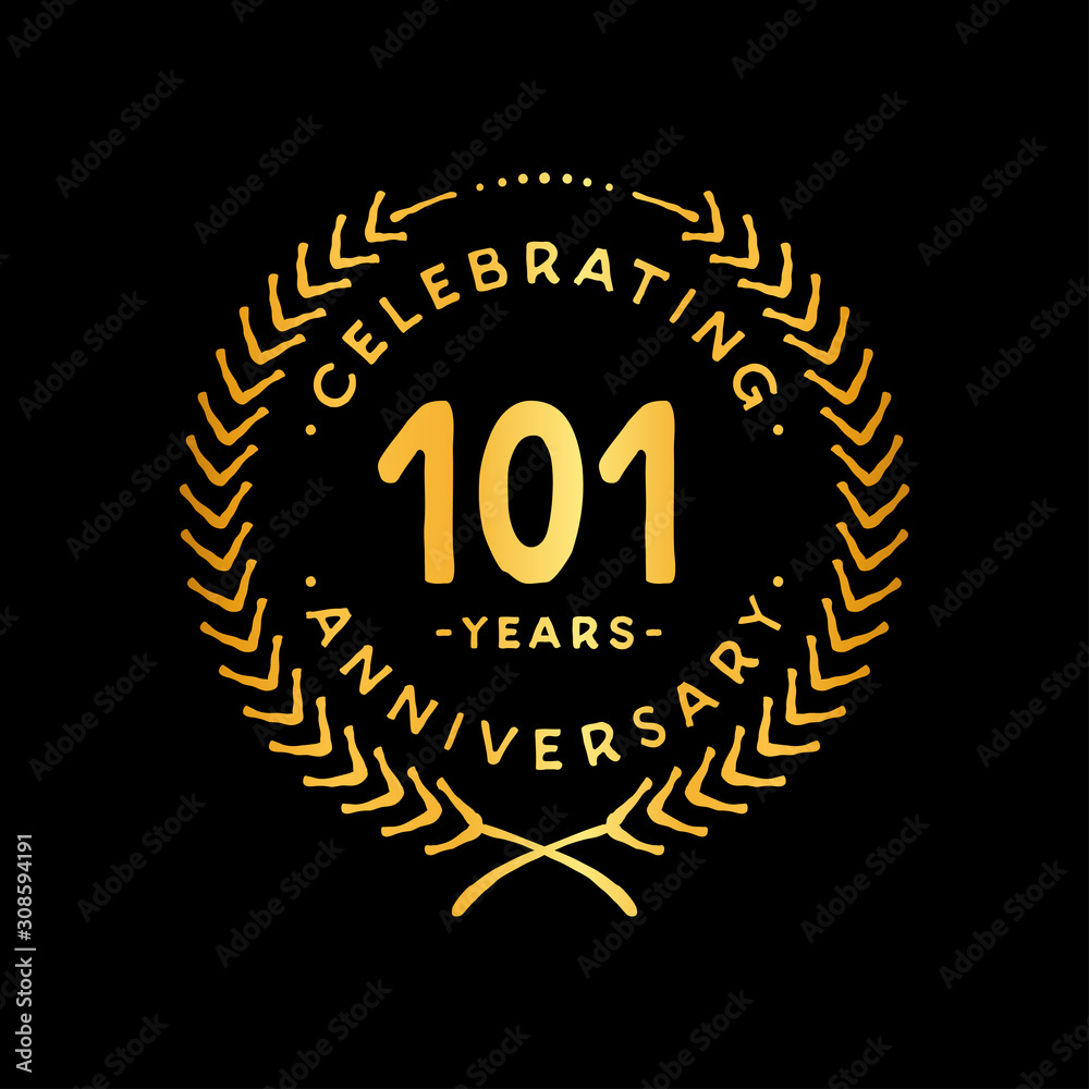 101 years design template. 101st vector and illustration. 101 years design template. 101st vector and illustration.