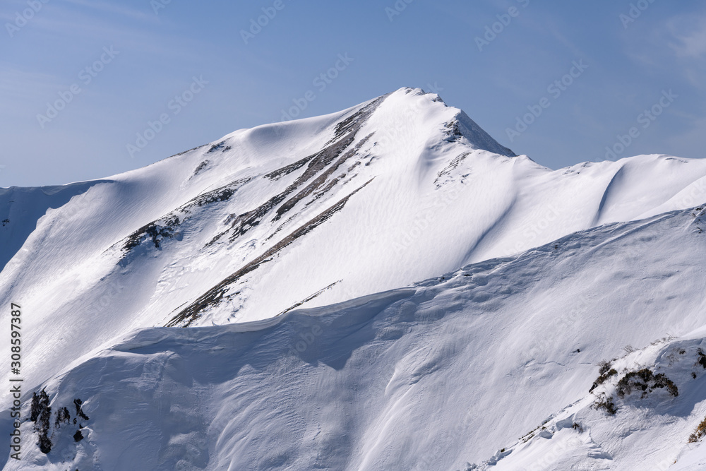 天神尾根から見たオジカ沢ノ頭 Stock Photo Adobe Stock