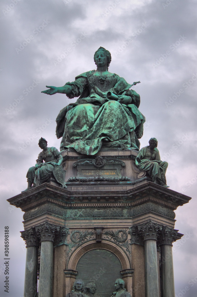 Maria Theresa monument in Vienna,m Austria