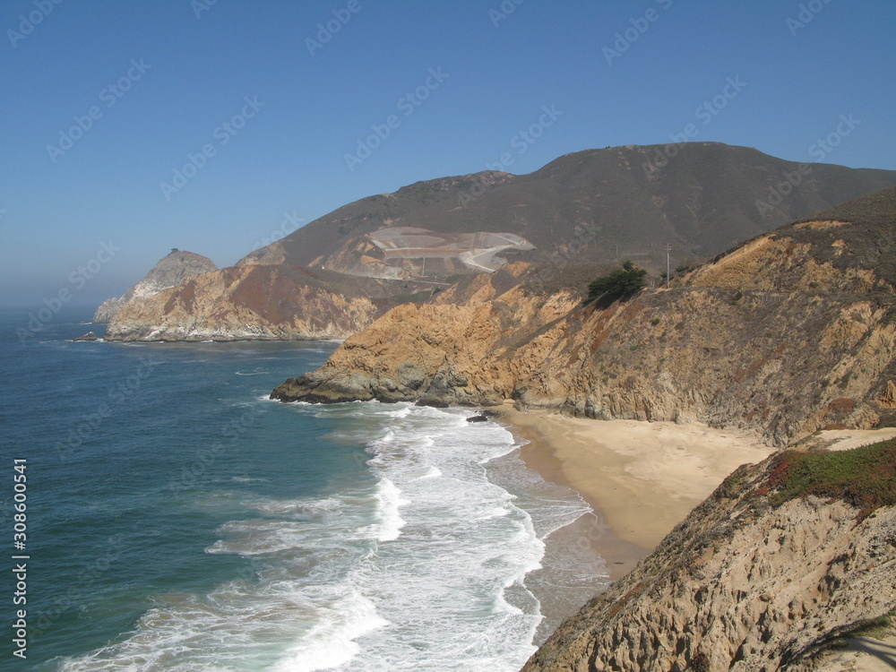 Fototapeta premium USA west coast Highway no 1 california road 