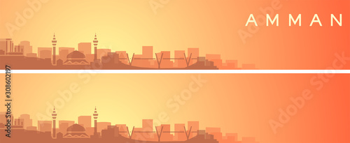 Amman Beautiful Skyline Scenery Banner