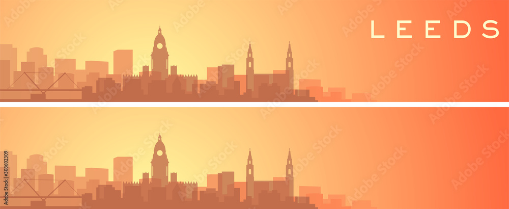 Leeds Beautiful Skyline Scenery Banner Leeds Beautiful Skyline Scenery Banner