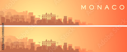 Monaco Beautiful Skyline Scenery Banner