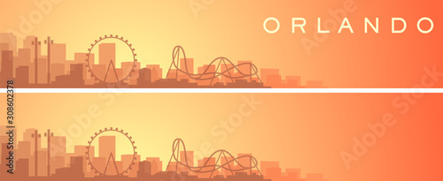 Orlando Beautiful Skyline Scenery Banner