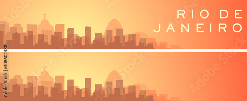 Rio de Janeiro Beautiful Skyline Scenery Banner
