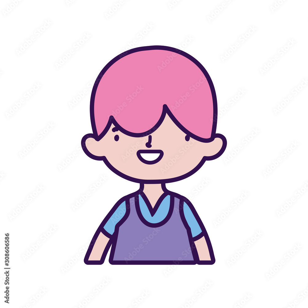 cute little boy cartoon character portrait cute little boy cartoon character portrait