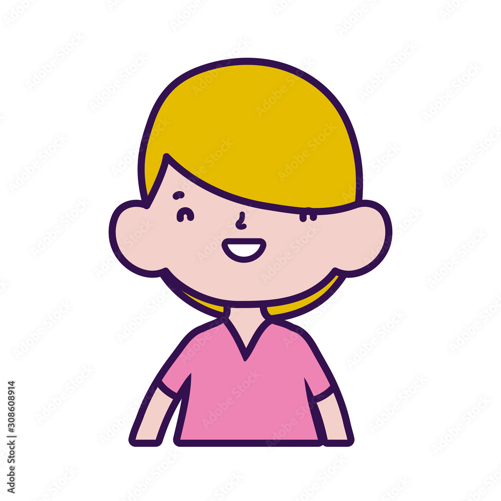 cute little boy cartoon character portrait cute little boy cartoon character portrait