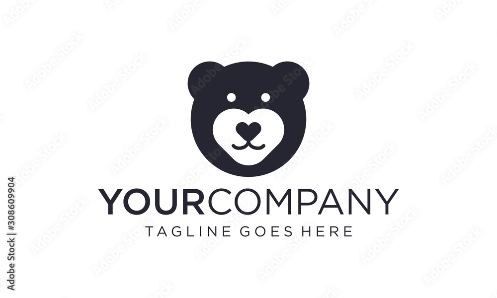 Bear head for logo designs vector editable Bear head for logo designs vector editable