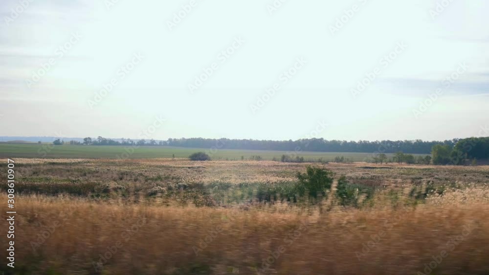 Journey Across Plains. Eurasian Steppe. Ukraine. Europe. Autumn Journey Across Plains. Eurasian Steppe. Ukraine. Europe. Autumn