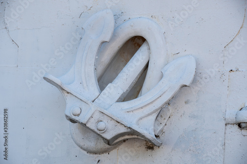 Anchor of cruise ship Keewatin from the great lakes photo