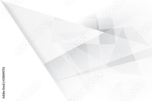 Abstract geometric white and gray color background. Vector, illustration. 