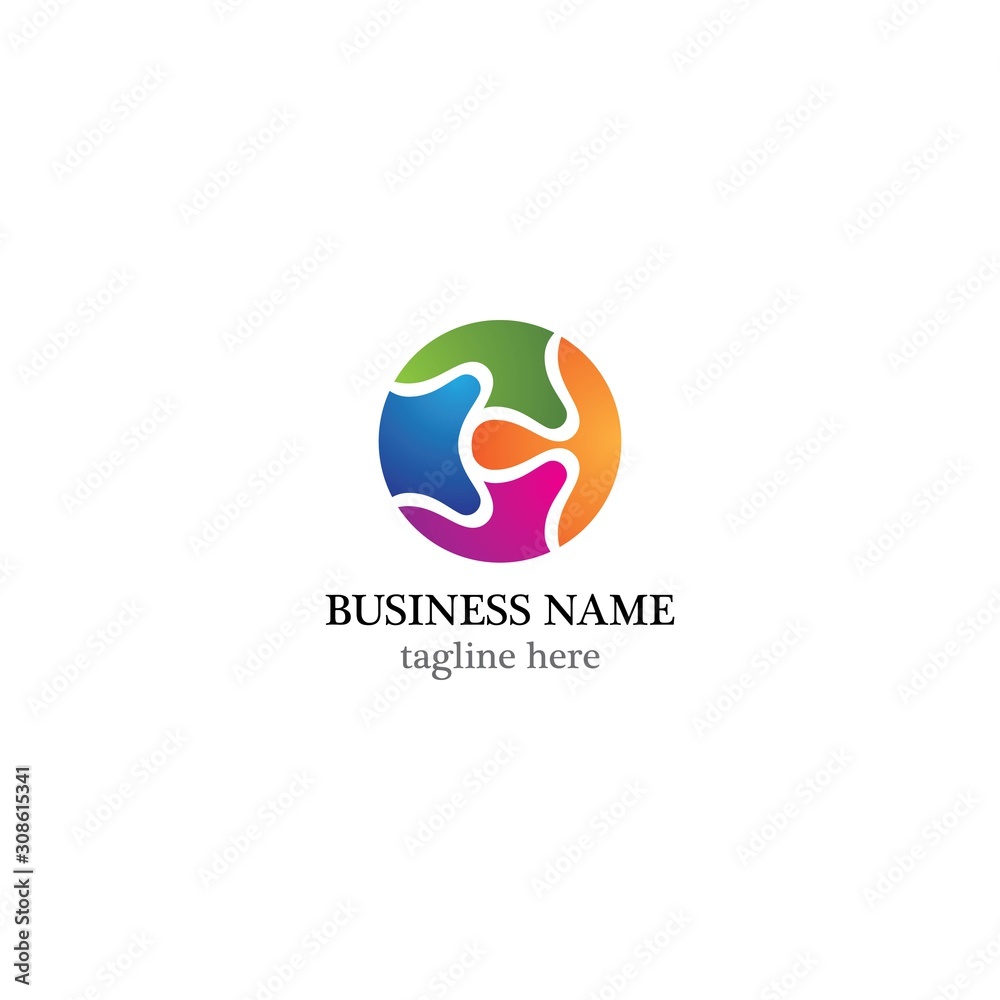 Global logo template vector icon design Global logo template vector icon design