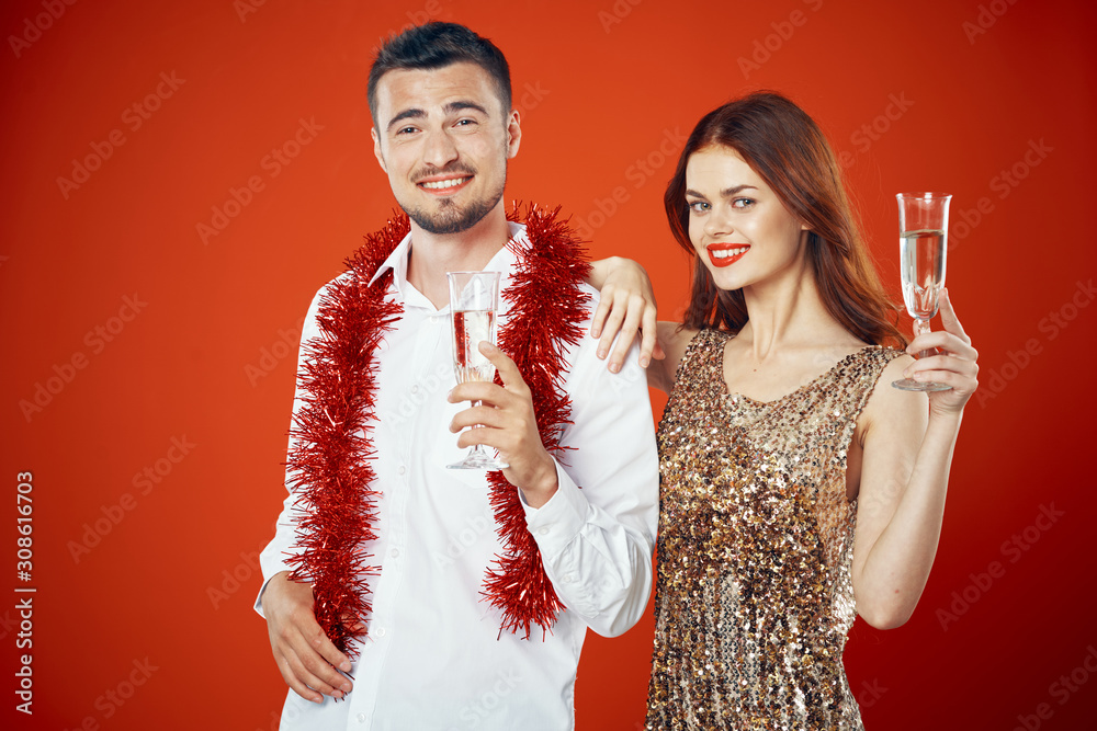 cheerful young couple holiday fun lifestyle cheerful young couple holiday fun lifestyle