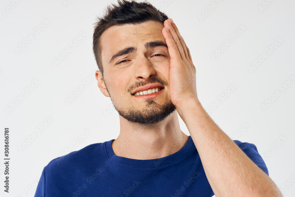 portrait of young man isolated on white background portrait of young man isolated on white background