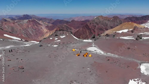 Camp 2 Nido de Condores on Aconcagua