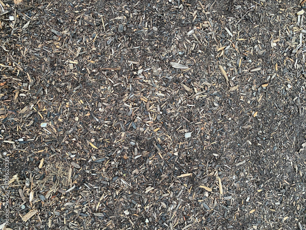 textured path way of cedar wood chips and pebbles textured path way of cedar wood chips and pebbles