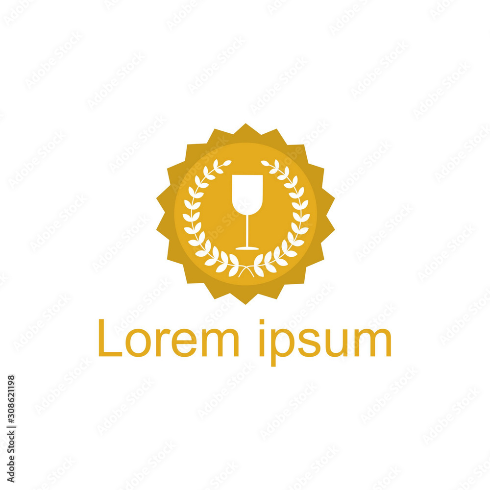 Fototapeta premium Wine logo concept. Wine store or restaurant logo