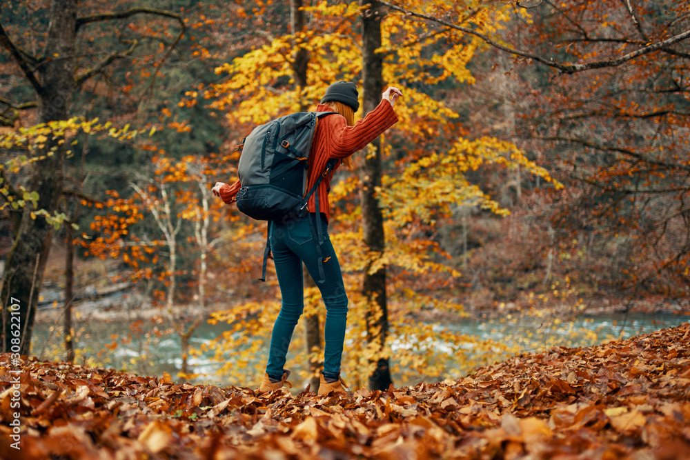 man in autumn park man in autumn park